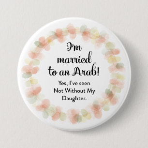 ich bin zu einem arabischen runden pinback Knopf Button