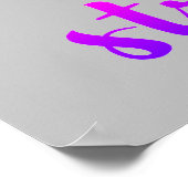 Ich bin zu gesegnet, um gestresst zu werden poster (Ecke)