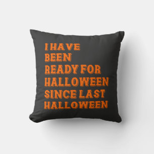 Ich bin zu Halloween fertig Kissen