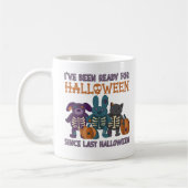 Ich bin zu Halloween Niedlich fertig Kaffeetasse (Links)