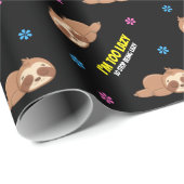 ICH BIN ZU LAZY | Vorlage für den Niedlichen Ruhez Geschenkpapier (Rolleneckpunkt)