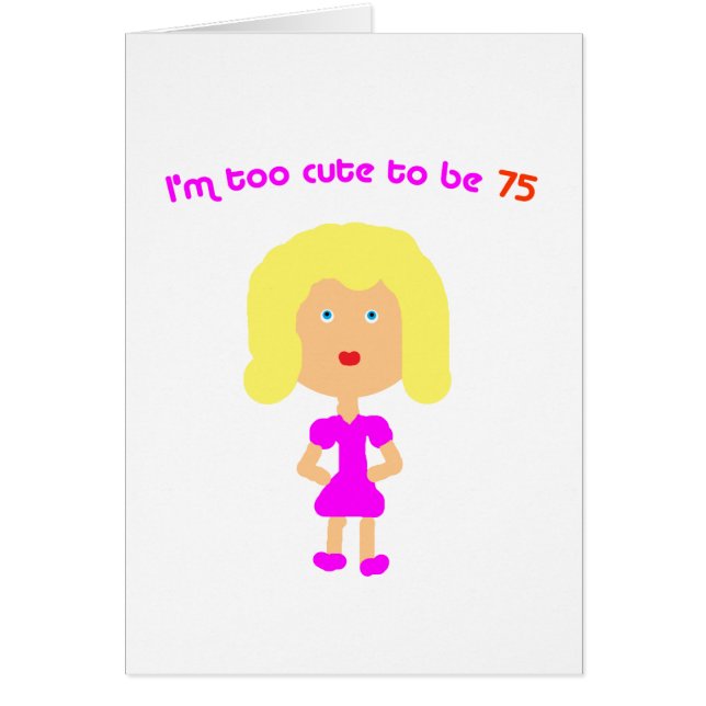 Ich bin zu niedlich, 75 zu sein (Vorne)