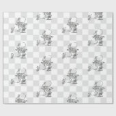 Ich bin zu spät! 2 geschenkpapier (Flach)