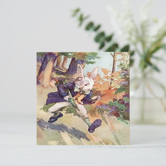 Ich bin zu spät! ~ Aufrufe Einladung (Stehend Vorderseite)