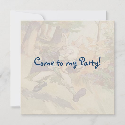 Ich bin zu spät! ~ Aufrufe Einladung (Rückseite)