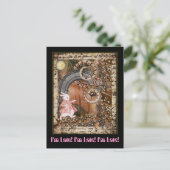 Ich bin zu spät! Ich bin zu spät! Ich bin zu spät! Postkarte (Stehend Vorderseite)