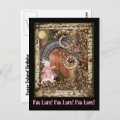 Ich bin zu spät! Ich bin zu spät! Ich bin zu spät! Postkarte (Vorne/Hinten)