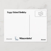 Ich bin zu spät! Ich bin zu spät! Ich bin zu spät! Postkarte (Rückseite)