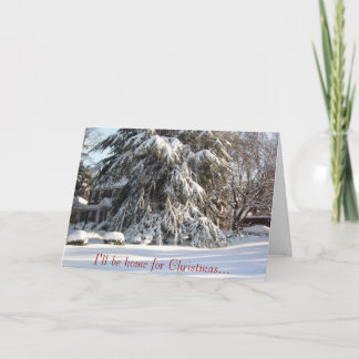 Ich bin zu Weihnachten Zuhause...