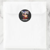 Ich bin zu Weihnachten Zuhause2 Runder Aufkleber (Tasche)