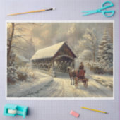 Ich bin zu Weihnachten Zuhause Seidenpapier (Basteln)