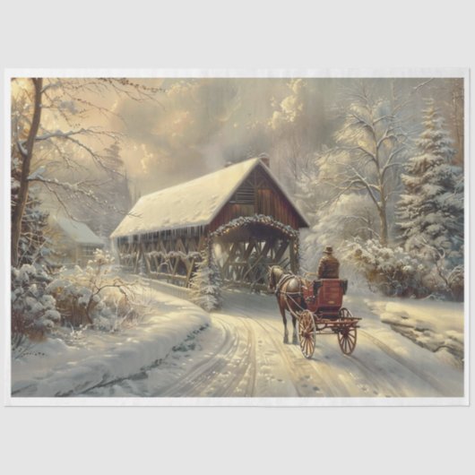 Ich bin zu Weihnachten Zuhause Seidenpapier (Vorderseite)