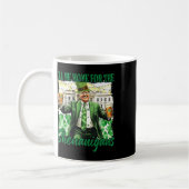 Ich bin Zuhause für den Shenanigans St Patricks Da Kaffeetasse (Links)