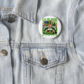 Ich bin Zuhause für St. Patricks Day Funny Trump B Button (Beispiel)