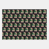 Ich bin Zuhause für Weihnachten Funny Trump Santa  Geschenkpapier Set (Vorderseite)