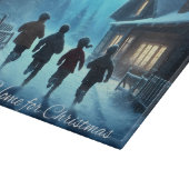 Ich bin Zuhause für Weihnachts-Weihnachtsschneider Schneidebrett (Ecke)