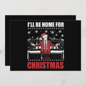 Ich bin Zuhause zu Weihnachten Trump 47. Präsident Einladung (Vorne/Hinten)