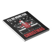 Ich bin Zuhause zu Weihnachten Trump 47. Präsident Notizblock (angewinkelt)