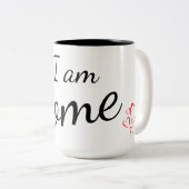Ich bin Zuhause Zweifarbige Tasse (VorderseiteRechts)