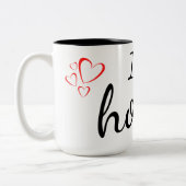 Ich bin Zuhause Zweifarbige Tasse (Links)