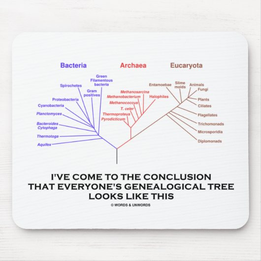 Ich bin zum Abschluss des Genealogischen Baumes ge Mousepad (Vorne)