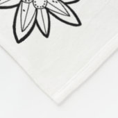 Ich bin zum Skifahren gekommen Fleecedecke (Ecke)