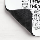 Ich bin zum Skifahren gekommen Mousepad (Ecke)