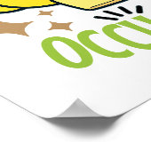 Ich bin zur Zeit OccuPied Funny Pie Erntedank Poster (Ecke)