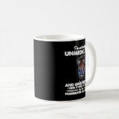 Ich bin zur Zeit unmedikiert und unbeaufsichtigt l Kaffeetasse (VorderseiteRechts)