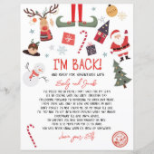 Ich bin zurück Elf Ankunft Brief Elf Rückkehr Weih (Vorderseite)