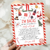 Ich bin zurück Elf Ankunft Brief Elf Rückkehr Weih