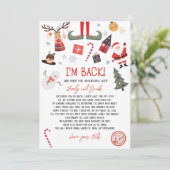 Ich bin zurück Elf Ankunft Brief Elf Rückkehr Weih Einladung (Stehend Vorderseite)