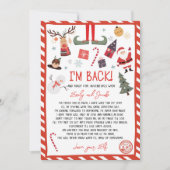 Ich bin zurück Elf Ankunft Brief Elf Rückkehr Weih Einladung (Vorderseite)