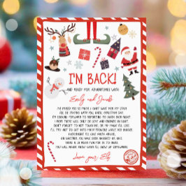 Ich bin zurück Elf Ankunft Brief Elf Rückkehr Weih Einladung