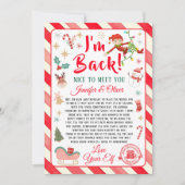 Ich bin zurück Elf Ankunft Brief Rückgabe Elf Weih Einladung (Vorderseite)