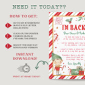 Ich bin zurück Elf Willkommen Hallo Weihnachten El