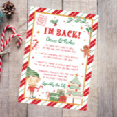 Ich bin zurück Elf Willkommen Hallo Weihnachten El