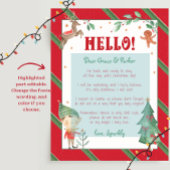 Ich bin zurück Elf Willkommen Hallo Weihnachten El Poster