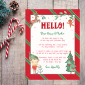 Ich bin zurück Elf Willkommen Hallo Weihnachten El Poster