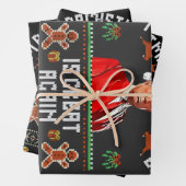 Ich bin zurück, Weihnachten ist wieder großartig T Geschenkpapier Set (Beispiel)