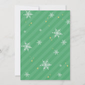 Ich bin zurück Weihnachts-Elf Anreisekarte Einladung (Rückseite)