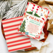 Ich bin zurück Weihnachts-Elf-Rückholbrief-Karte Einladung