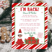 Ich bin zurück Willkommen zurück Weihnachts-Elf-Br Poster