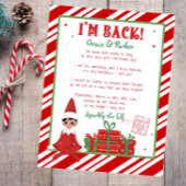 Ich bin zurück Willkommen zurück Weihnachts-Elf-Br Poster