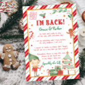 Ich bin zurück Willkommen zurück Weihnachts-Elf-Br Poster
