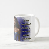 Ich bin zuversichtlich, wer ich bin und wohin ich  kaffeetasse (VorderseiteRechts)
