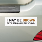 ICH BIN ZWAR BROWN, ABER ICH GEHÖRE IN DIESER AUTOAUFKLEBER (Auf Auto)