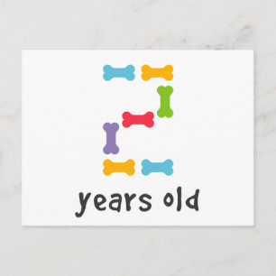 Ich bin zwei Jahre alt Postkarte