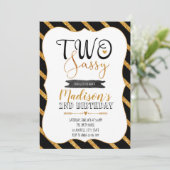 Ich bin zwei nüchterne Party Einladung (Stehend Vorderseite)