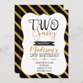 Ich bin zwei nüchterne Party Einladung (Vorne/Hinten)